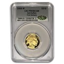 2008-W 1/4 oz Proof Gold Buffalo PR-69 CACG (First Delivery)