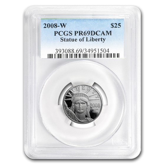 2008-W 1/4 oz Proof Platinum American Eagle PR-69 PCGS 2008-W 1/4 oz Proof Platinum American Eagle PR-69 PCGS