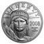 2008-W 1 oz Burnished American Platinum Eagle (w/Box & COA)