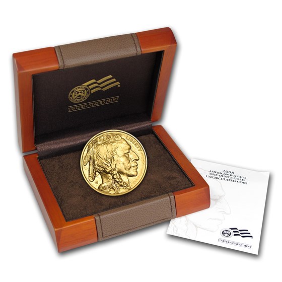 2008-W 1 oz Gold Buffalo BU (w/Box & COA) 2008-W 1 oz Gold Buffalo BU (w/Box & COA)
