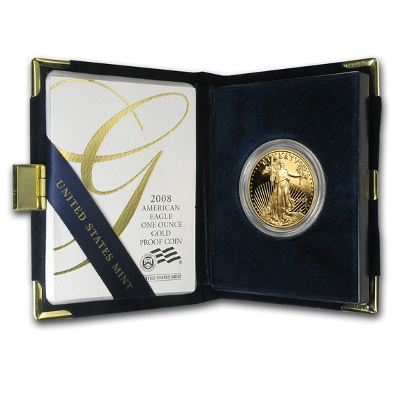 2008-W 1 oz Proof American Gold Eagle (w/Box & COA) 2008-W 1 oz Proof American Gold Eagle (w/Box & COA)