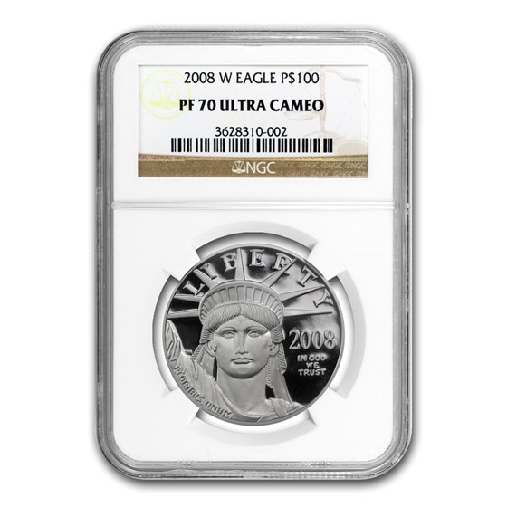 2008-W 1 oz Proof American Platinum Eagle PF-70 NGC 2008-W 1 oz Proof American Platinum Eagle PF-70 NGC
