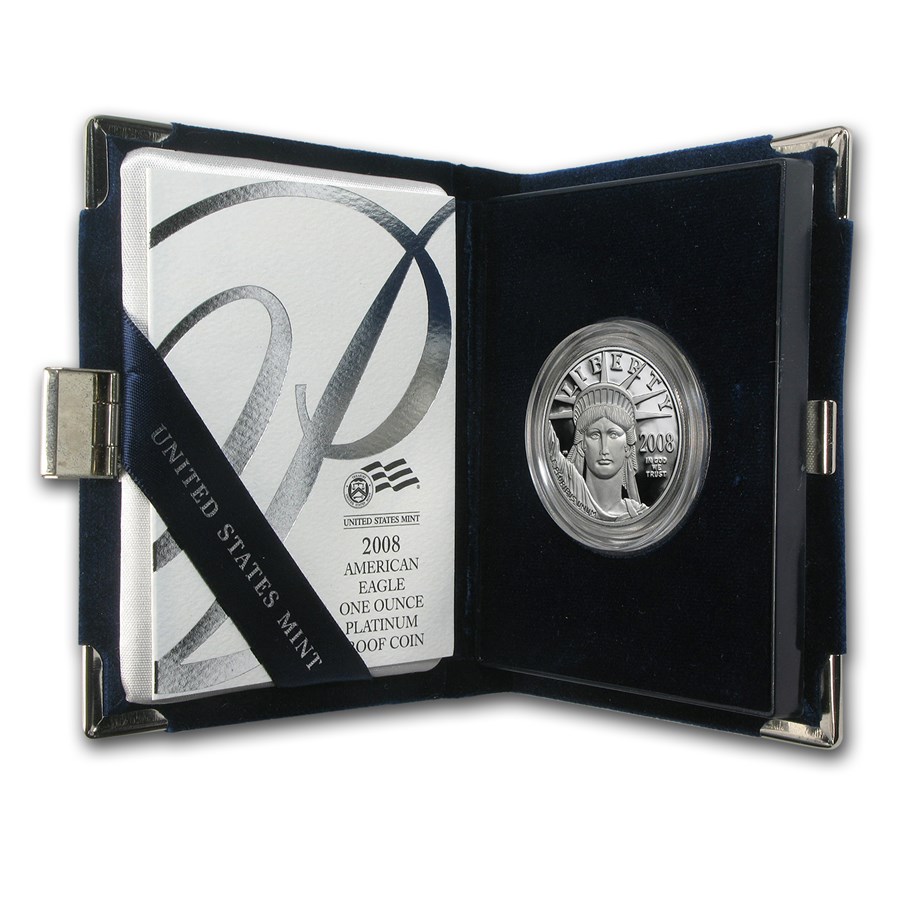 2008-W 1 oz Proof American Platinum Eagle (w/Box & COA)