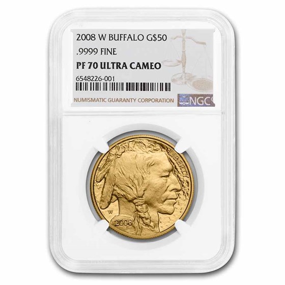 2008-W 1 oz Proof Gold Buffalo PF-70 NGC 2008-W 1 oz Proof Gold Buffalo PF-70 NGC