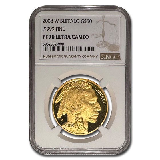2008-W 1 oz Proof Gold Buffalo PF-70 NGC 2008-W 1 oz Proof Gold Buffalo PF-70 NGC