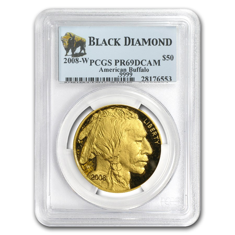 2008-W 1 oz Proof Gold Buffalo PR-69 PCGS (Black Diamond)