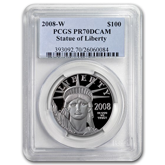 2008-W 1 oz Proof Platinum American Eagle PR-70 PCGS 2008-W 1 oz Proof Platinum American Eagle PR-70 PCGS
