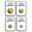 2008-W 4-Coin Gold Buffalo Set MS-70 NGC (Early Releases)