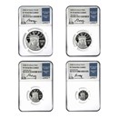 2008-W 4-Coin Proof American Platinum Eagle Set PF-70 NGC (Moy)