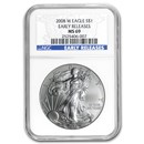 2008-W Burnished American Silver Eagle MS-69 NGC (ER)