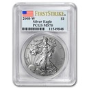 2008-W Burnished American Silver Eagle SP/MS-70 PCGS (FS)