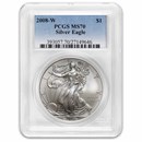 2008-W Burnished American Silver Eagle SP/MS-70 PCGS