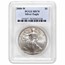 2008-W Burnished American Silver Eagle SP/MS-70 PCGS