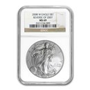 2008-W Burnished Silver American Eagle MS-69 NGC (Rev '07) 2008-W Burnished Silver American Eagle MS-69 NGC (Rev '07)