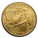 2008-W Gold $5 Commem Bald Eagle BU (Capsule Only)