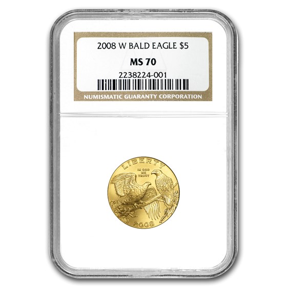 2008-W Gold $5 Commem Bald Eagle MS-70 NGC 2008-W Gold $5 Commem Bald Eagle MS-70 NGC