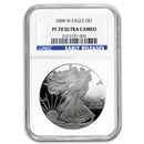2008-W Proof American Silver Eagle PF-70 NGC (ER)