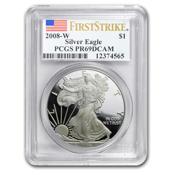 2008-W Proof American Silver Eagle PR-69 PCGS (FS) 2008-W Proof American Silver Eagle PR-69 PCGS (FS)