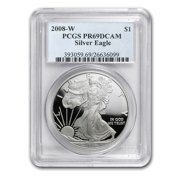 2008-W Proof American Silver Eagle PR-69 PCGS 2008-W Proof American Silver Eagle PR-69 PCGS