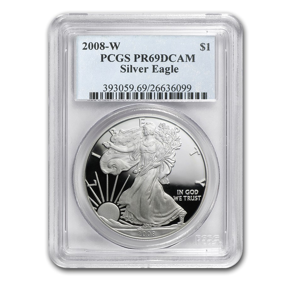 2008-W Proof American Silver Eagle PR-69 PCGS