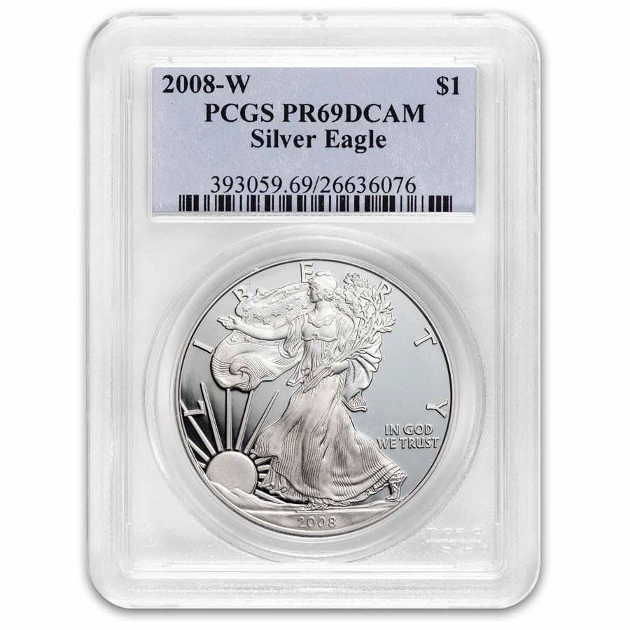2008-W Proof American Silver Eagle PR-69 PCGS