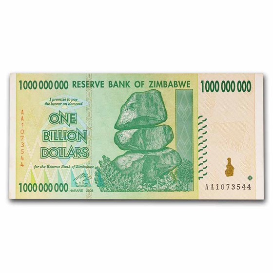 2008 Zimbabwe 1 Billion Dollars Trees Elephant Avg Circ 2008 Zimbabwe 1 Billion Dollars Trees Elephant Avg Circ