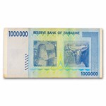 2008 Zimbabwe 1 Million Dollars Fort Bull Avg Circ