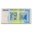2008 Zimbabwe 1 Million Dollars Fort Bull Avg Circ