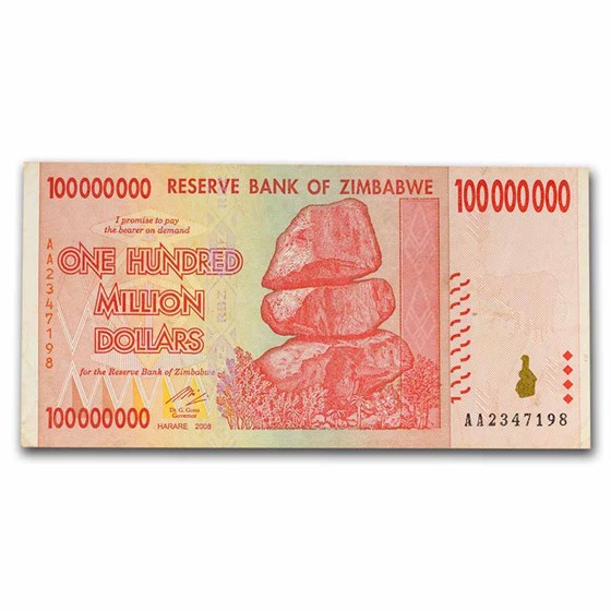2008 Zimbabwe 100 Million Dollars Grain Elevators Avg Circ 2008 Zimbabwe 100 Million Dollars Grain Elevators Avg Circ
