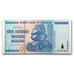2008 Zimbabwe 100 Trillion Dollars Cape Buffalo CU-66 EPQ PMG
