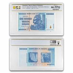 2008 Zimbabwe 100 Trillion Dollars Cape Buffalo CU-66 PPQ PCGS