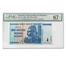 2008 Zimbabwe 100 Trillion Dollars Cape Buffalo CU-67 EPQ PMG