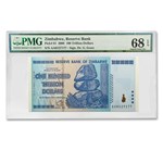 2008 Zimbabwe 100 Trillion Dollars Cape Buffalo CU-68 EPQ PMG