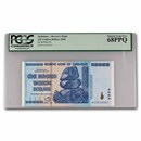 2008 Zimbabwe 100 Trillion Dollars Cape Buffalo CU-68 PPQ PCGS