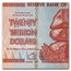 2008 Zimbabwe 20 Trillion Dollars Miner/Grain Elevators Unc