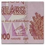 2008 Zimbabwe 5 Billion Dollars Rock Formation Farm Avg Circ