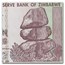 2008 Zimbabwe 50 Trillion Dollars Dam Elephant Avg Circ