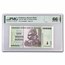 2008 Zimbabwe 50 Trillion Dollars Dam Elephant CU-66 EPQ PMG