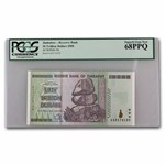 2008 Zimbabwe 50 Trillion Dollars Dam Elephant CU-68 PPQ PCGS