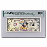 2009 $1.00 (T) Mickey & Pluto CU-66 EPQ PMG (DIS#152)
