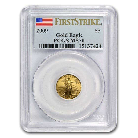 2009 1/10 oz American Gold Eagle MS-70 PCGS (FirstStrike®) 2009 1/10 oz American Gold Eagle MS-70 PCGS (FirstStrike®)