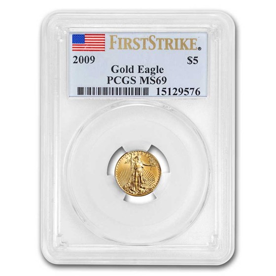 2009 1/10 oz Gold American Eagle MS-69 PCGS (FS) 2009 1/10 oz Gold American Eagle MS-69 PCGS (FS)