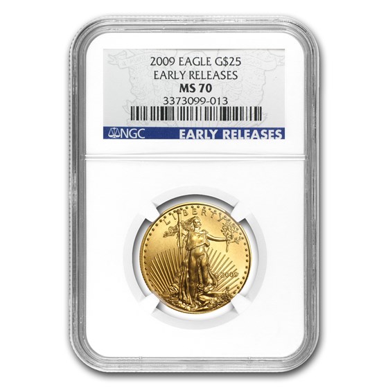 2009 1/2 oz American Gold Eagle MS-70 NGC (Early Releases) 2009 1/2 oz American Gold Eagle MS-70 NGC (Early Releases)