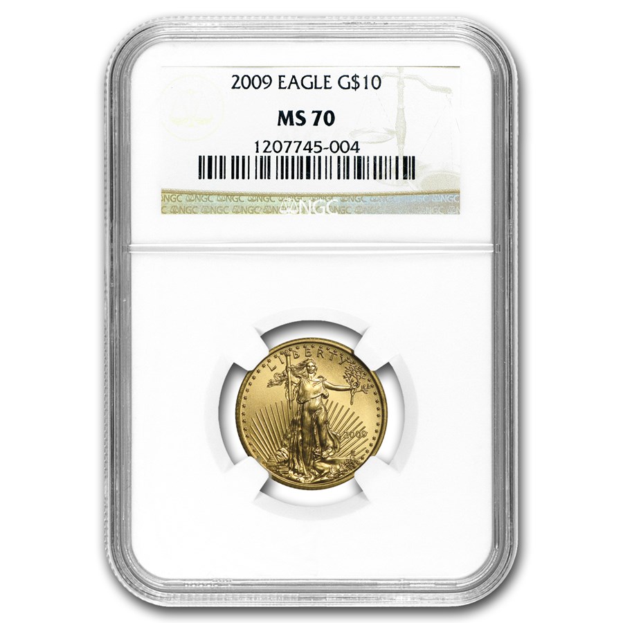 2009 1/4 oz American Gold Eagle MS-70 NGC