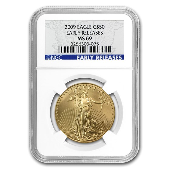 2009 1 oz American Gold Eagle MS-69 NGC (Early Releases) 2009 1 oz American Gold Eagle MS-69 NGC (Early Releases)