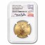2009 1 oz American Gold Eagle MS-69 NGC (Error, Struck-Thru Rev)