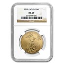 2009 1 oz American Gold Eagle MS-69 NGC
