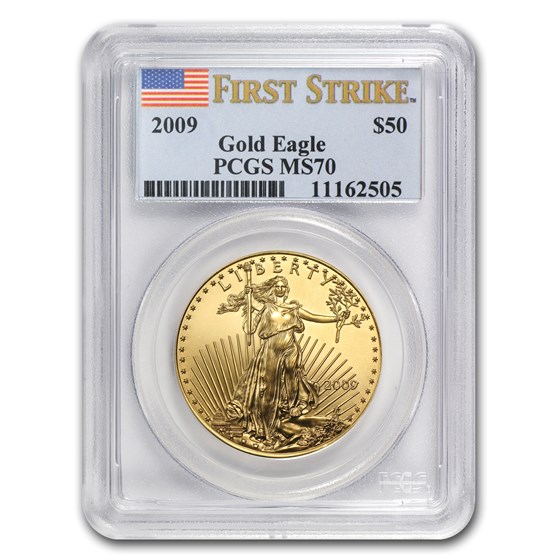 2009 1 oz American Gold Eagle MS-70 PCGS (FS) 2009 1 oz American Gold Eagle MS-70 PCGS (FS)