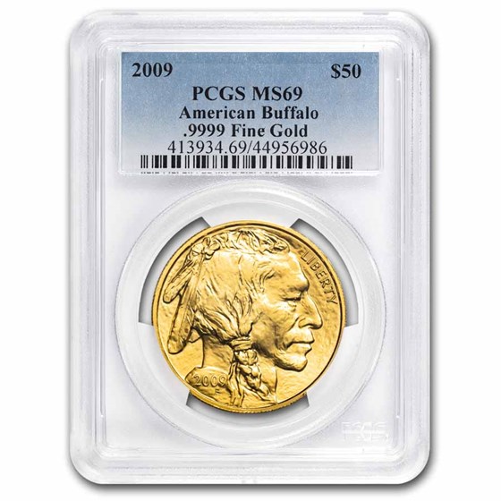 2009 1 oz Gold Buffalo MS-69 PCGS 2009 1 oz Gold Buffalo MS-69 PCGS