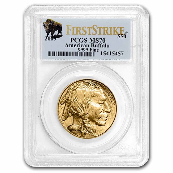 2009 1 oz Gold Buffalo MS-70 PCGS (FirstStrike®) 2009 1 oz Gold Buffalo MS-70 PCGS (FirstStrike®)